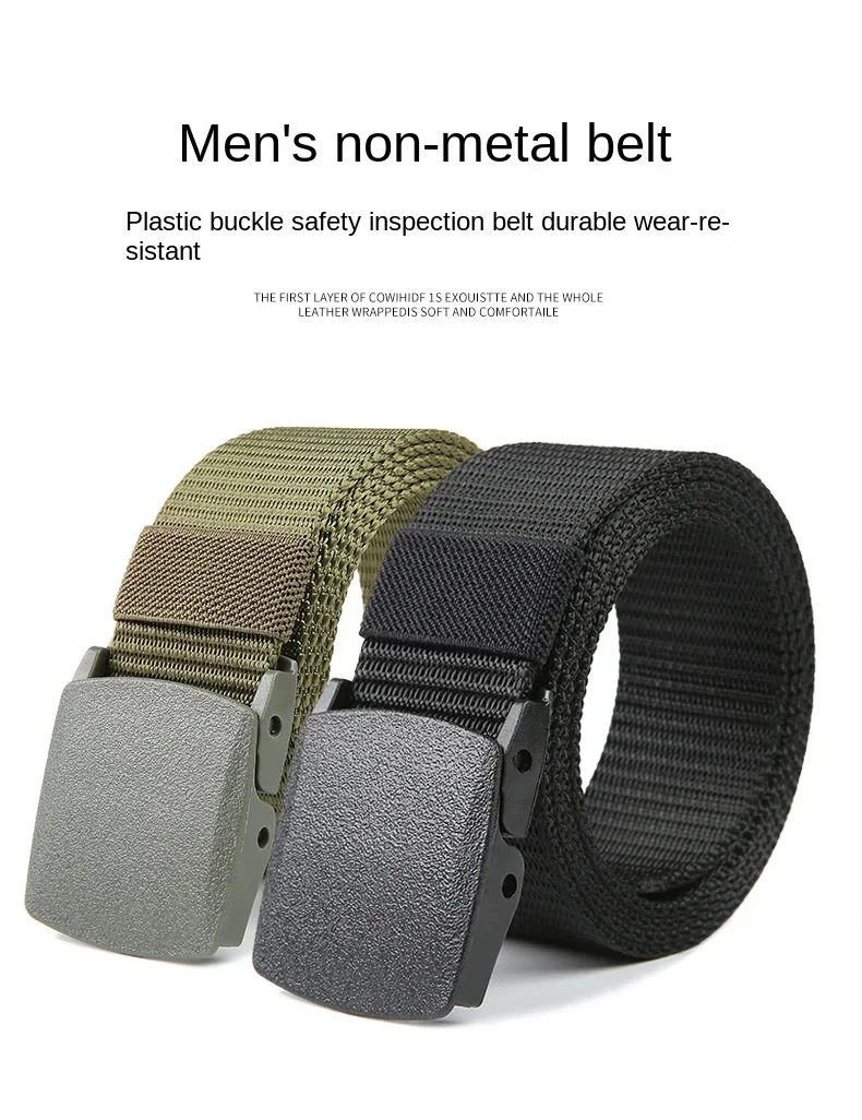 110/120/130/140cm Unisex Automatic Buckle Nylon Belt Outdoor Hunting Canvas Travel Belts for Men and Women