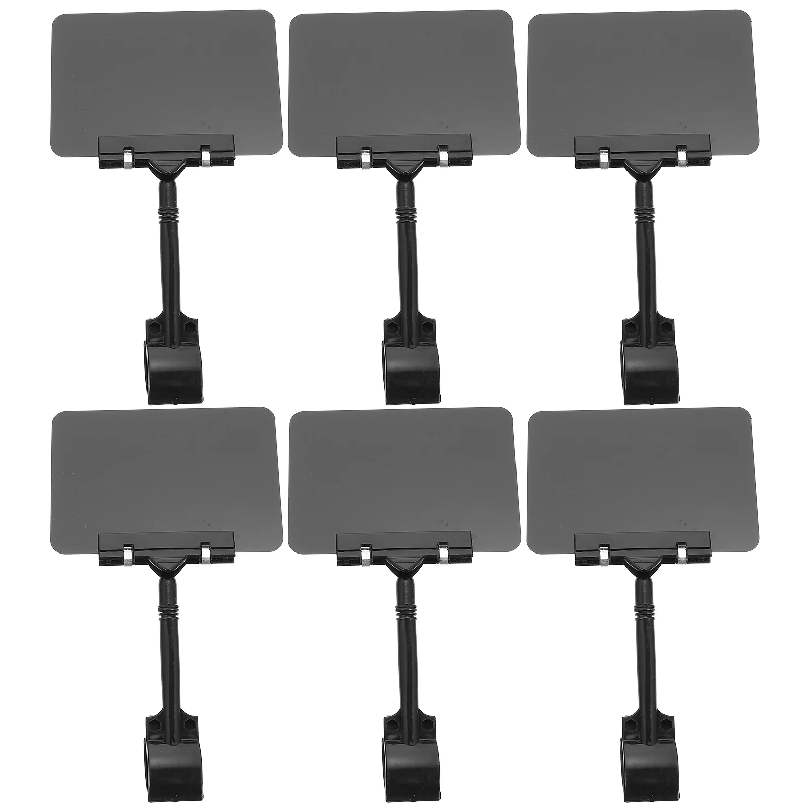 6 Pcs Shelf Rewritable Price Board Office Shopping Labels Storage Bins Small Chalk Pvc Supermarket Boards