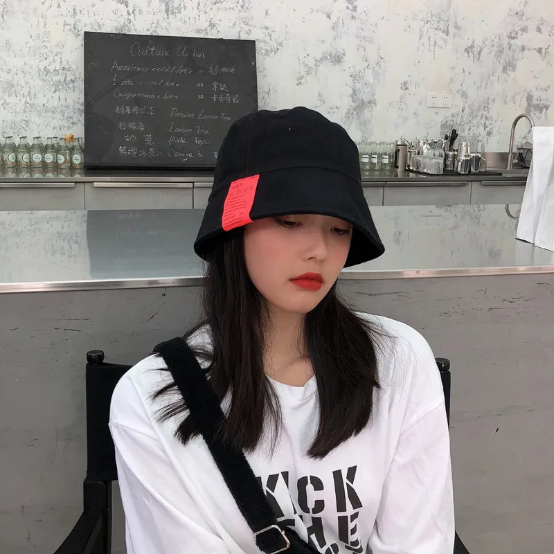 Fashion Panama Caps Women And Men Hip Hop Bucket Hat Letter Solid Color Fisherman Hats Bob Casual Sunscreen Hat Cloth Basin Caps