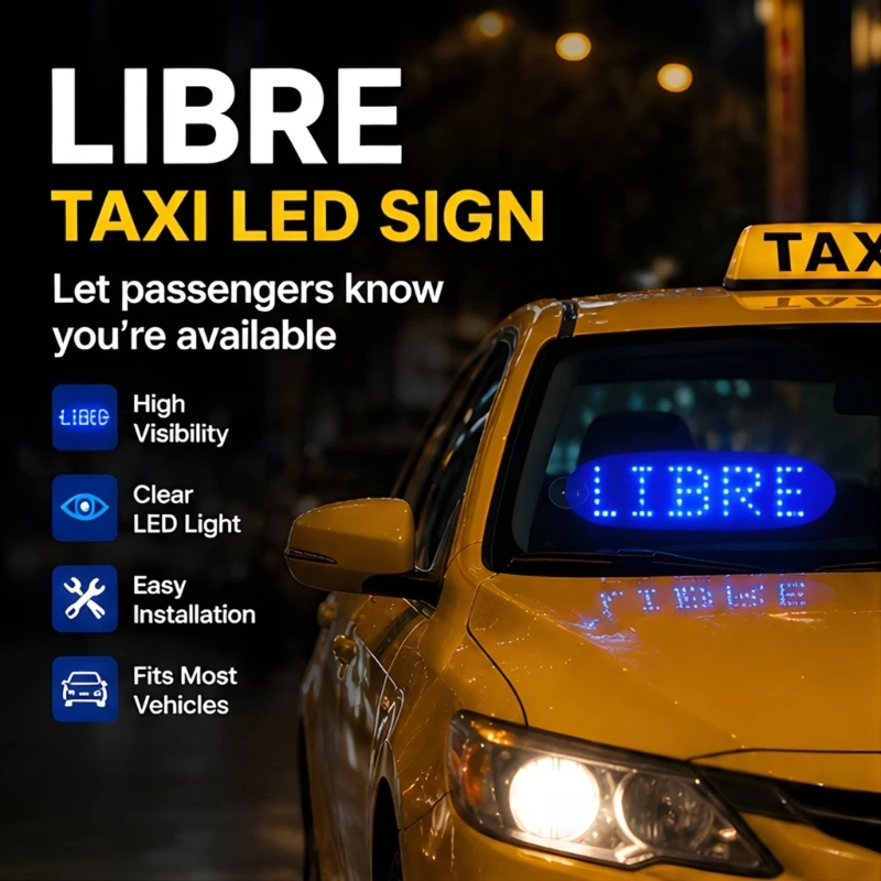 Libre LED Car Windshield Warning Light Cigarette Plug In Energy Saving Easy Install For Vehicles
