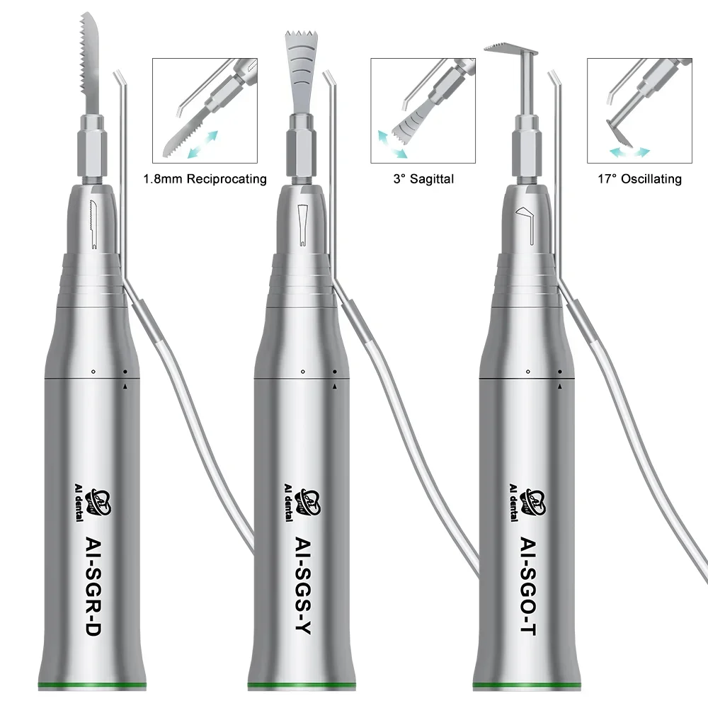 SGS-Y Sagittal Dentals Saw Handpiece 3:1 Low Speed Bone Cutting External Water Spray Surgical Hand Piece Dentistry Instrument