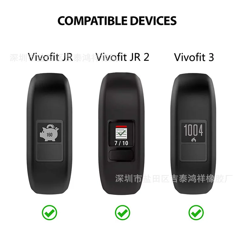 Double Color Breathable Silicone Strap for Garmin Vivofit3 Vivofit JR Fashion Sports Wristband Smart Watch Band for Garmin JR2