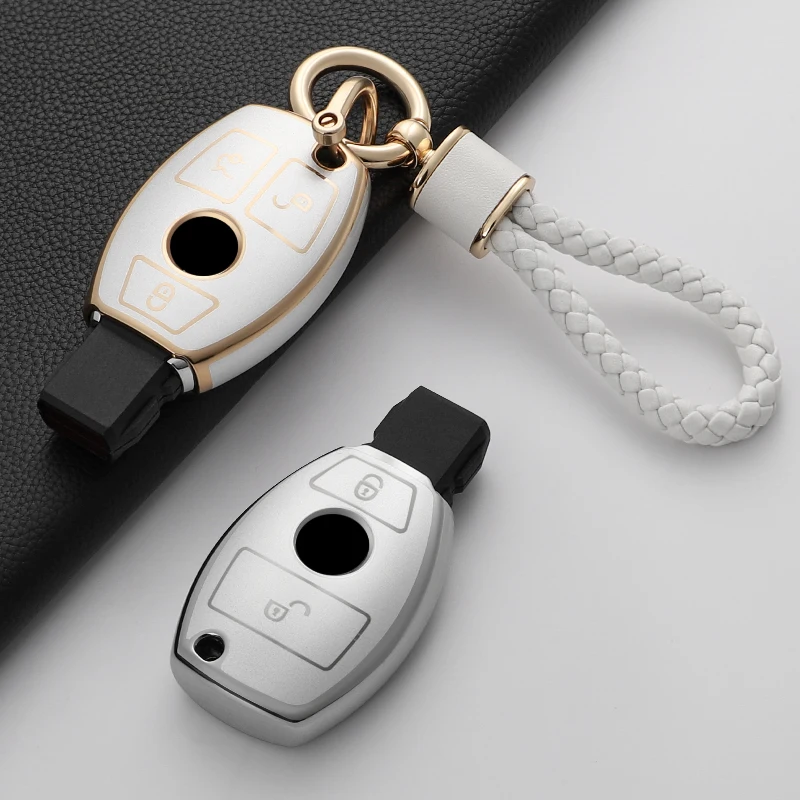 

New TPU Car Key Case Cover For Mercedes Benz A B C E Class GLS GLA GLK GLC CLS CLA AMG W204 W205 W212 W463 W176 Accessories Bag