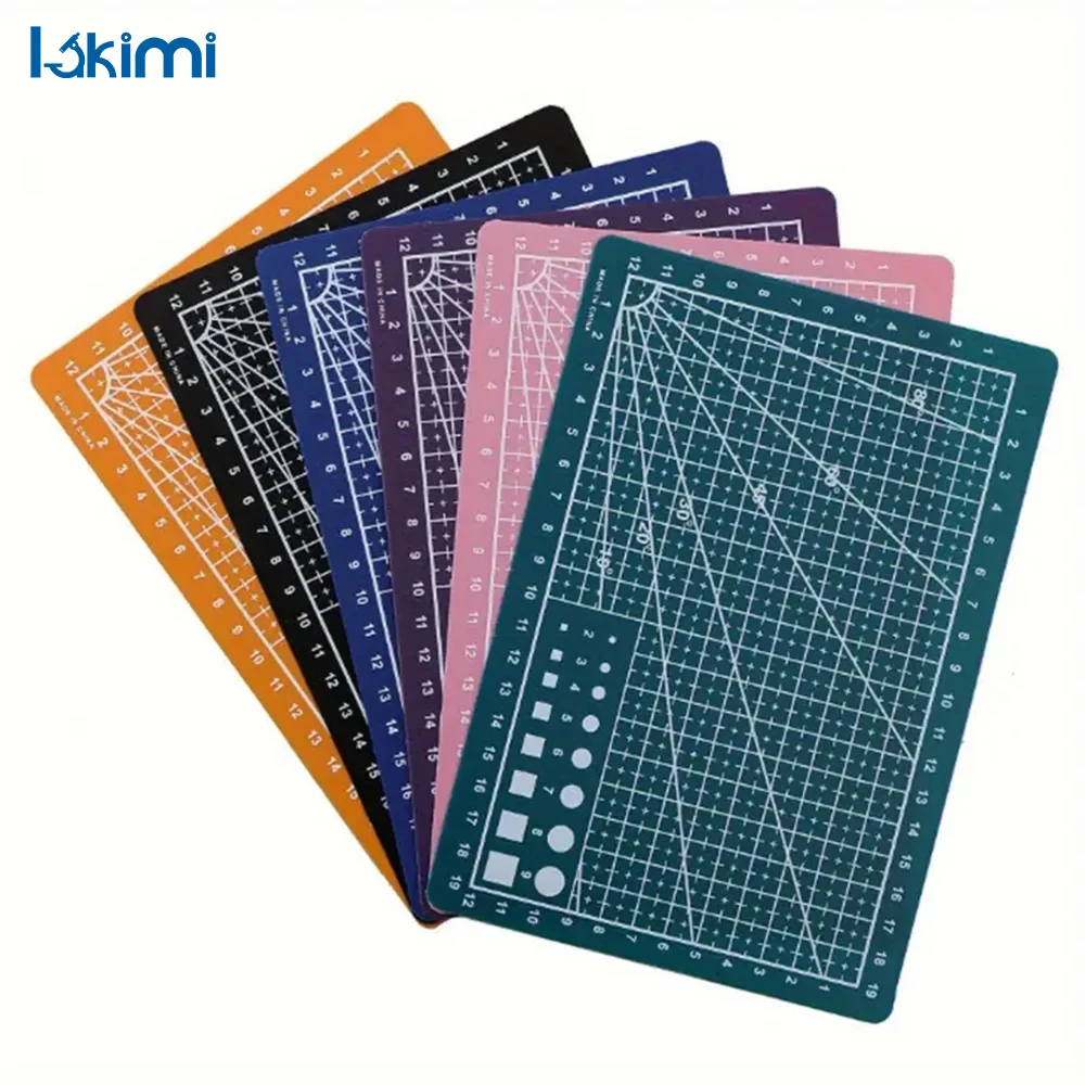 

Plastic Craft Board with Grid for Fabric, Sewing, and Scrapbooking, A4 Double-Sided Self-Healing Cutting Mat LA-AA87