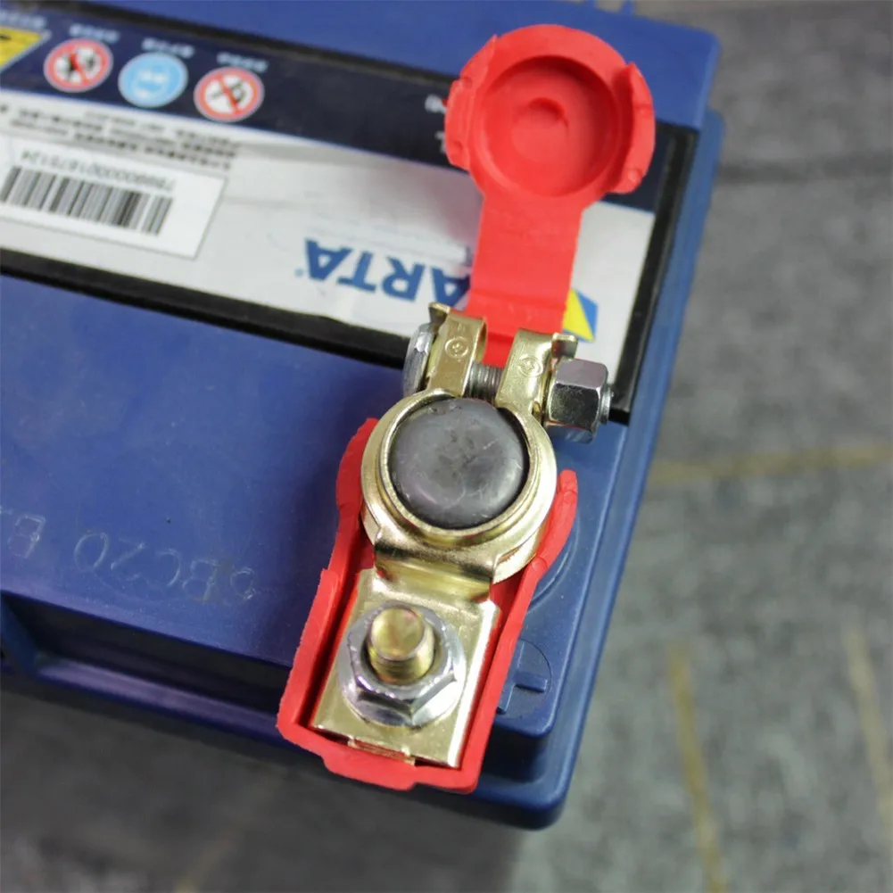 Зажимы для клемм автомобильного аккумулятора, зажимы для клемм аккумулятора для автомобильных запчастей, отрицательные + положительные сменные аккумуляторы для фургона, 1 пара