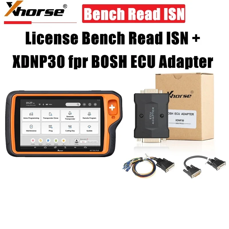 Xhorse License for BMW Bench Read ISN Authorization and XDNP30 for BOSH ECU Adapter and Cables for VVDI Key Tool Plus