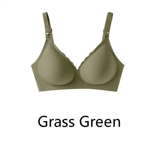 Maternity bra with push-up front to prevent sagging Seamless breathable and comfortable nursing push-up bra - Image 14