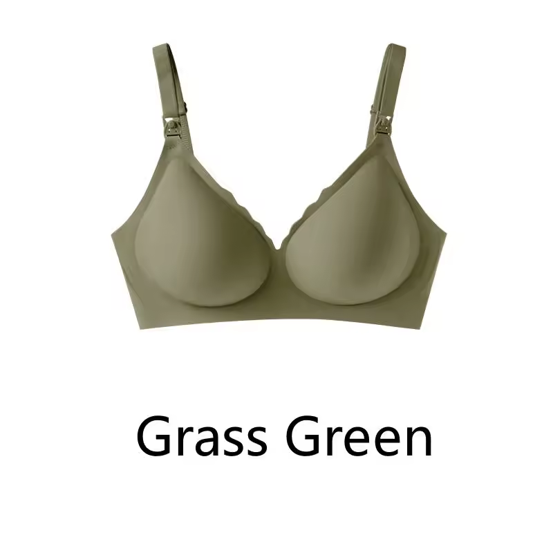 Maternity bra with push-up front to prevent sagging Seamless breathable and comfortable nursing push-up bra - Image 14