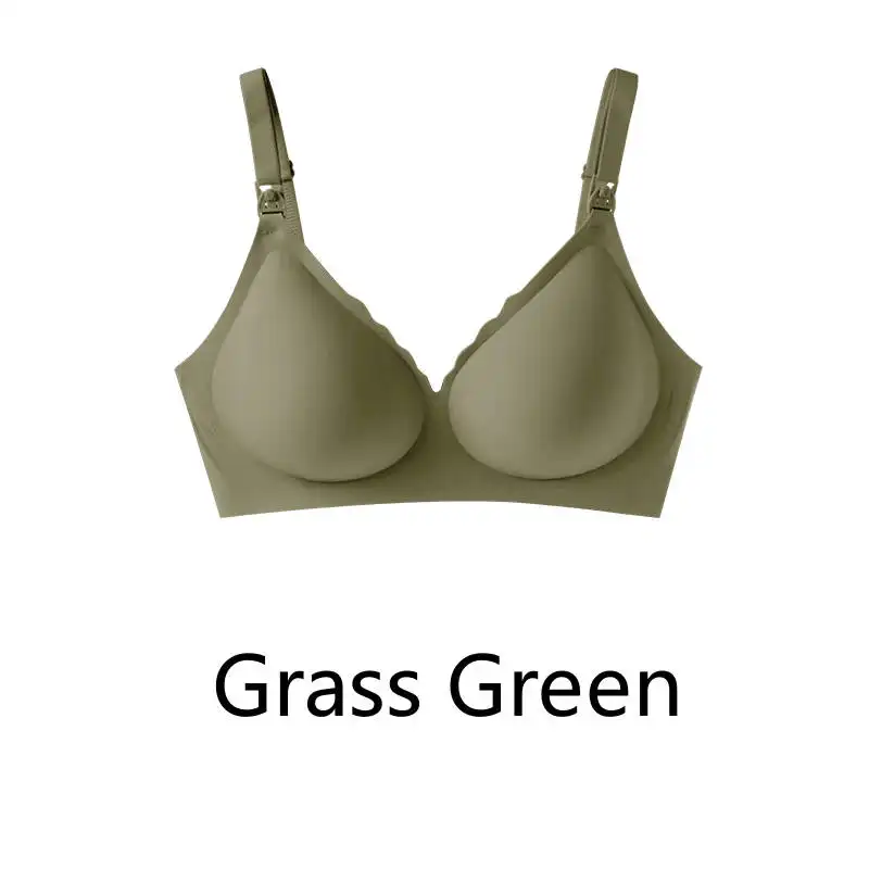 Maternity bra with push-up front to prevent sagging Seamless breathable and comfortable nursing push-up bra - Image 14