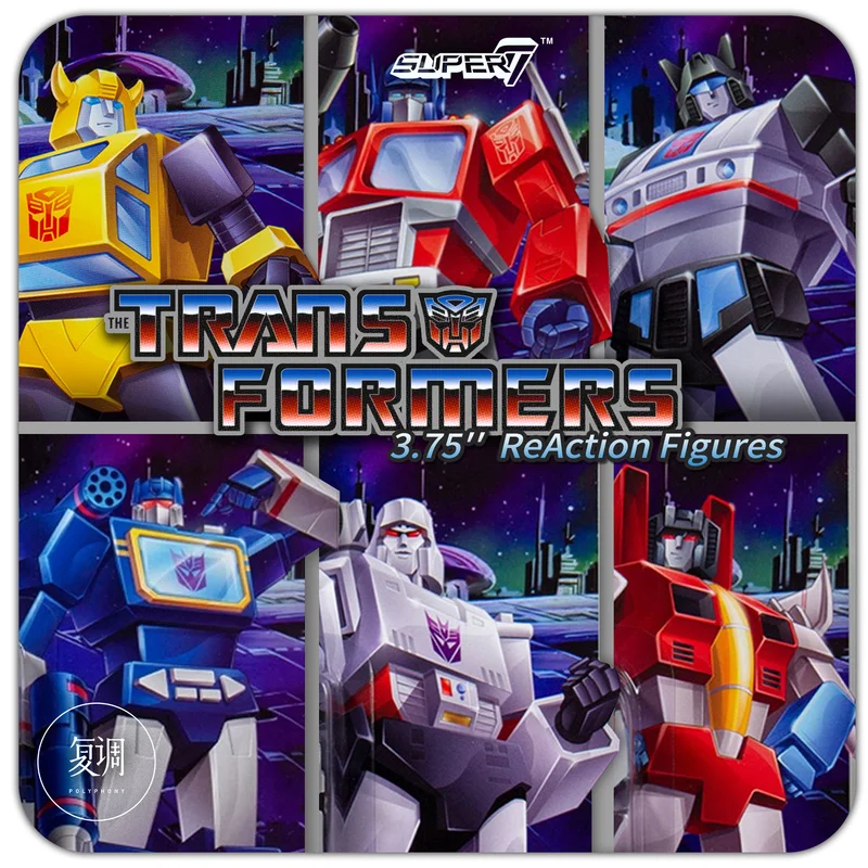 In Stock Super7 Transformers Series 1 Carded Figures Optimus Prime Megatron Bumblebee Hanging Card Model Toy Gift