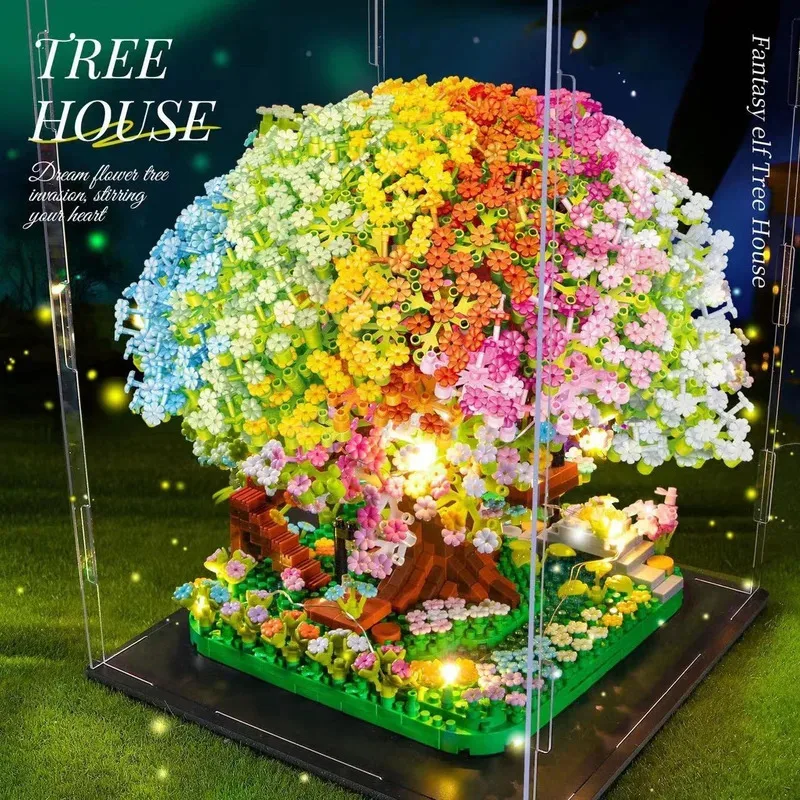brinquedo-educativo-diy-blocos-de-montar-classicos-para-casa-na-Arvore-rosa-com-flor-de-cerejeira-que-muda-de-cor-conjunto-de-tijolos-para-criancas