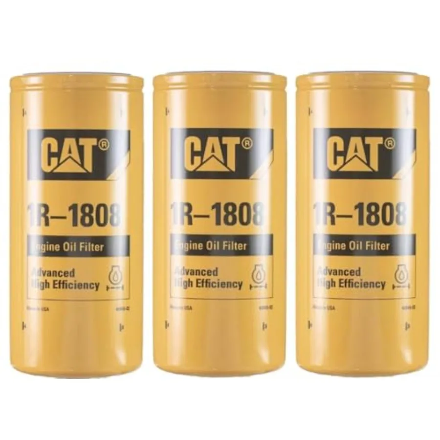 مجموعة فلاتر زيت المحرك المتقدمة المكونة من 3 قطع لمحركات الديزل الثقيلة C15C13C12 3406E تطبيقات ترشيح عالي الأداء مع En