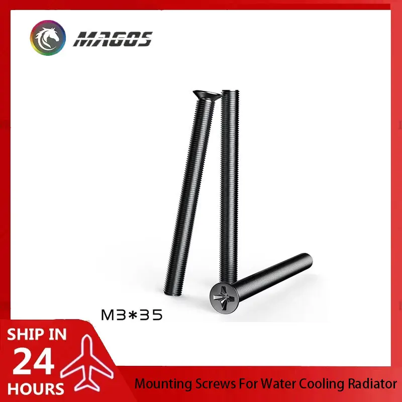 Mounting Screws For Water Cooling Radiator, M3 35mm 30mm 6mm Length Optional, M3*35,M3*30,M3*6, 12Pcs/Lot