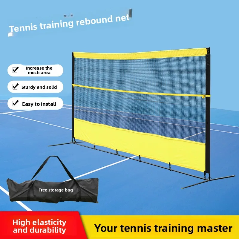 Red de rebote de tenis, práctica única, entrenador de tenis, pared de entrenamiento, pared de tenis portátil