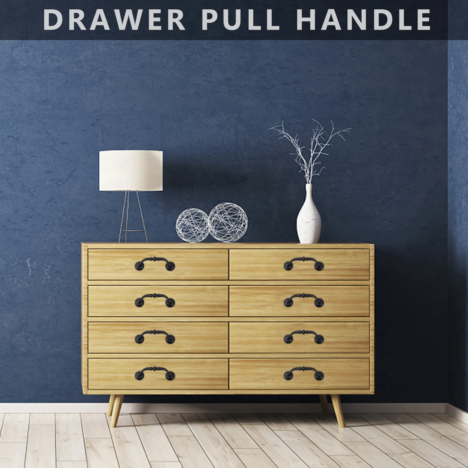 

4pcs Drawer Pulls Zinc Alloy Vintage Cabinet Handles European Style Furniture Knobs For Wardrobe Cupboard Dresser Home