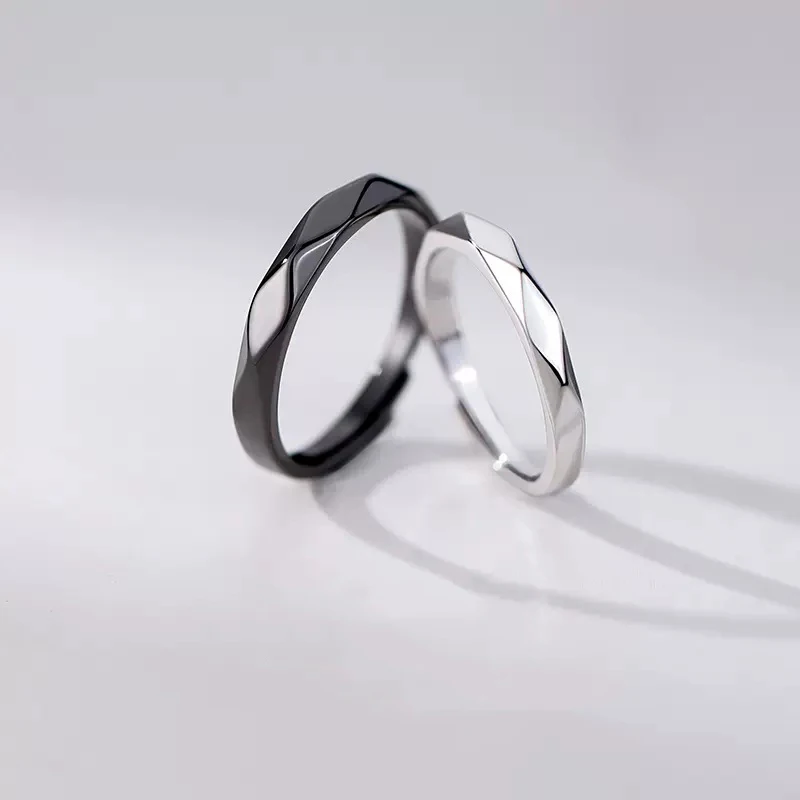 

Hot Selling Silver Couple Rings For Women Men Jewelry Party Gift Jewelry Valentine's day Gifts