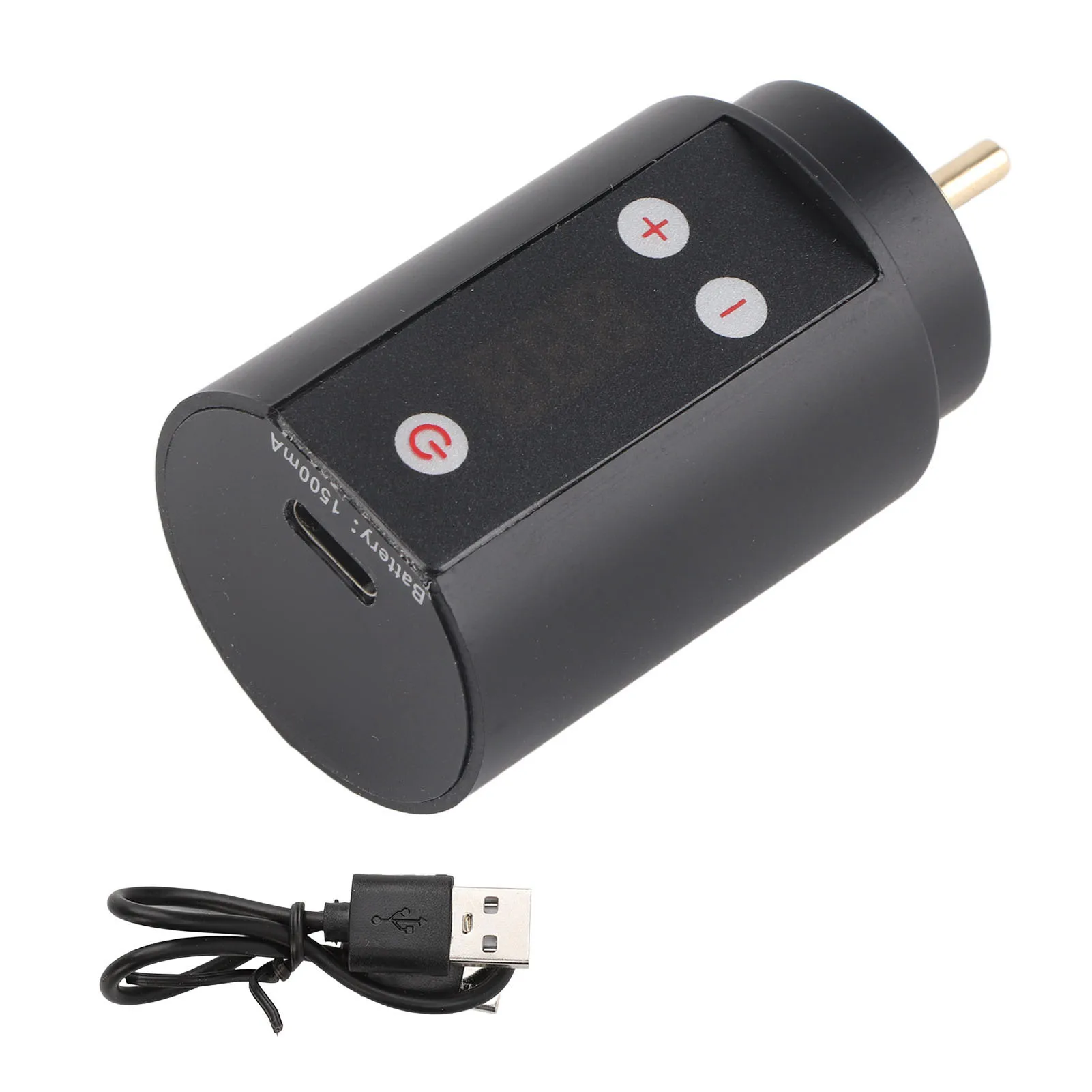 

Cordless Tattoo Pen Battery 3‑12V Black RCA Tattoo Power Supply USB Charging Adjustable Voltage Cordless Tattoo Pen Power Supply