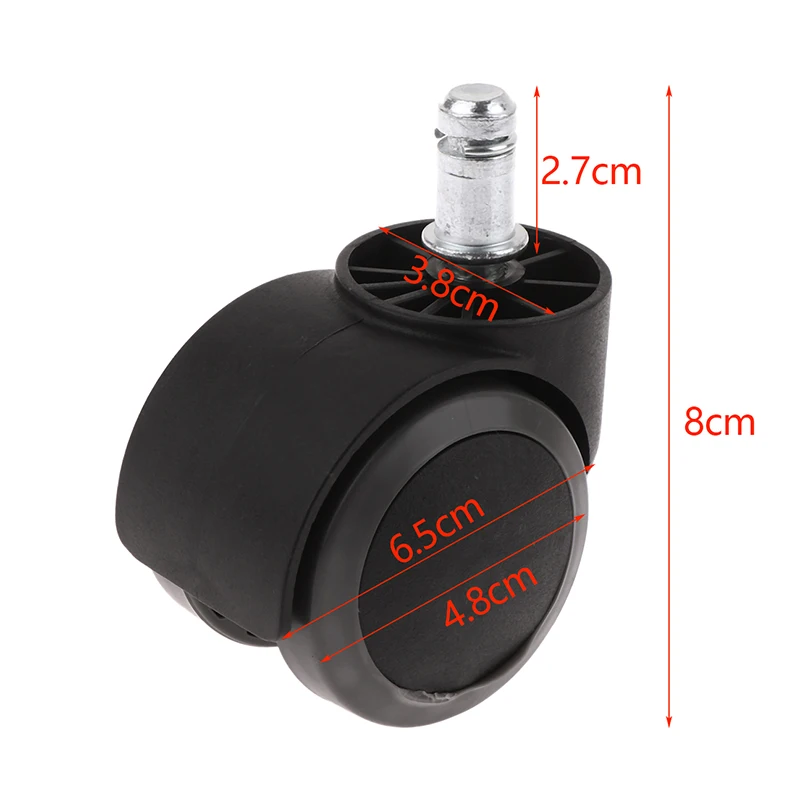 Roda Kastor putar Universal 2 inci, pengganti kursi game, kursi kantor, perangkat keras furnitur