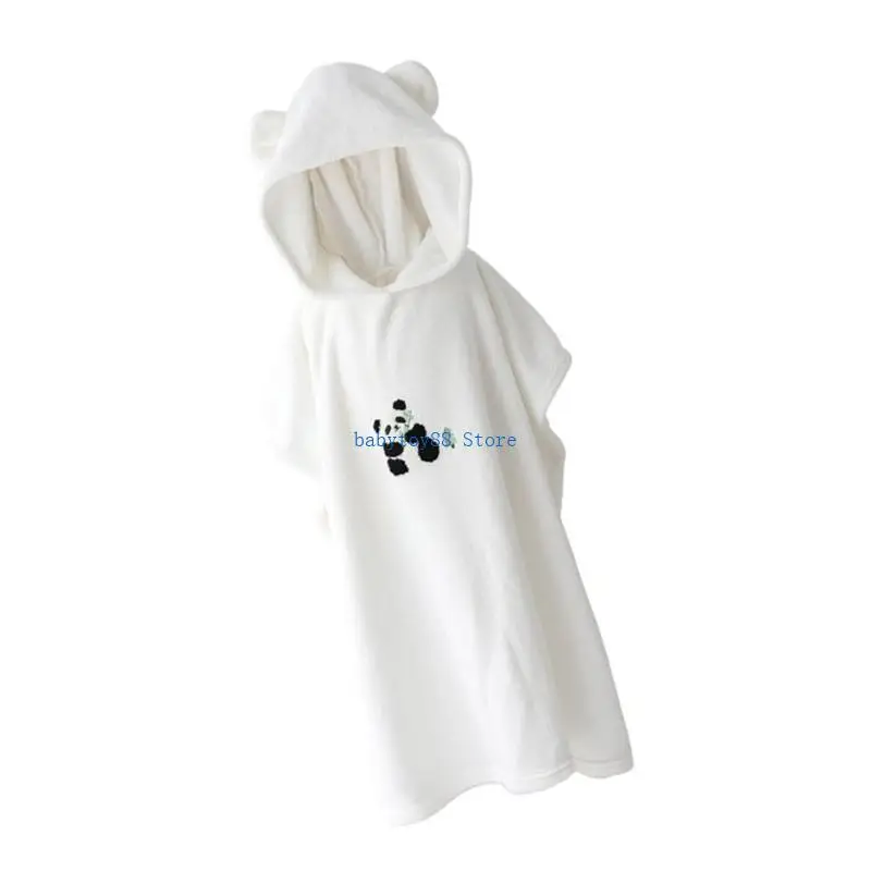 

Y4UD Strong Absorbent Bathrobe Cartoon Blanket Shower Towel Breathable Infant Towel
