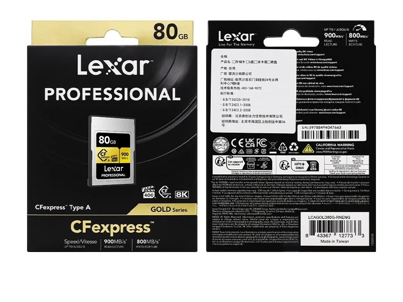 100 % Original Lexar CFexpress Typ A Karte 80 GB Lesegeschwindigkeit Max 900 MB/s VPG400 Speicherkarte 8K RAW für Kamera 256 GB 512 GB 1800 MB/s – Detail 17