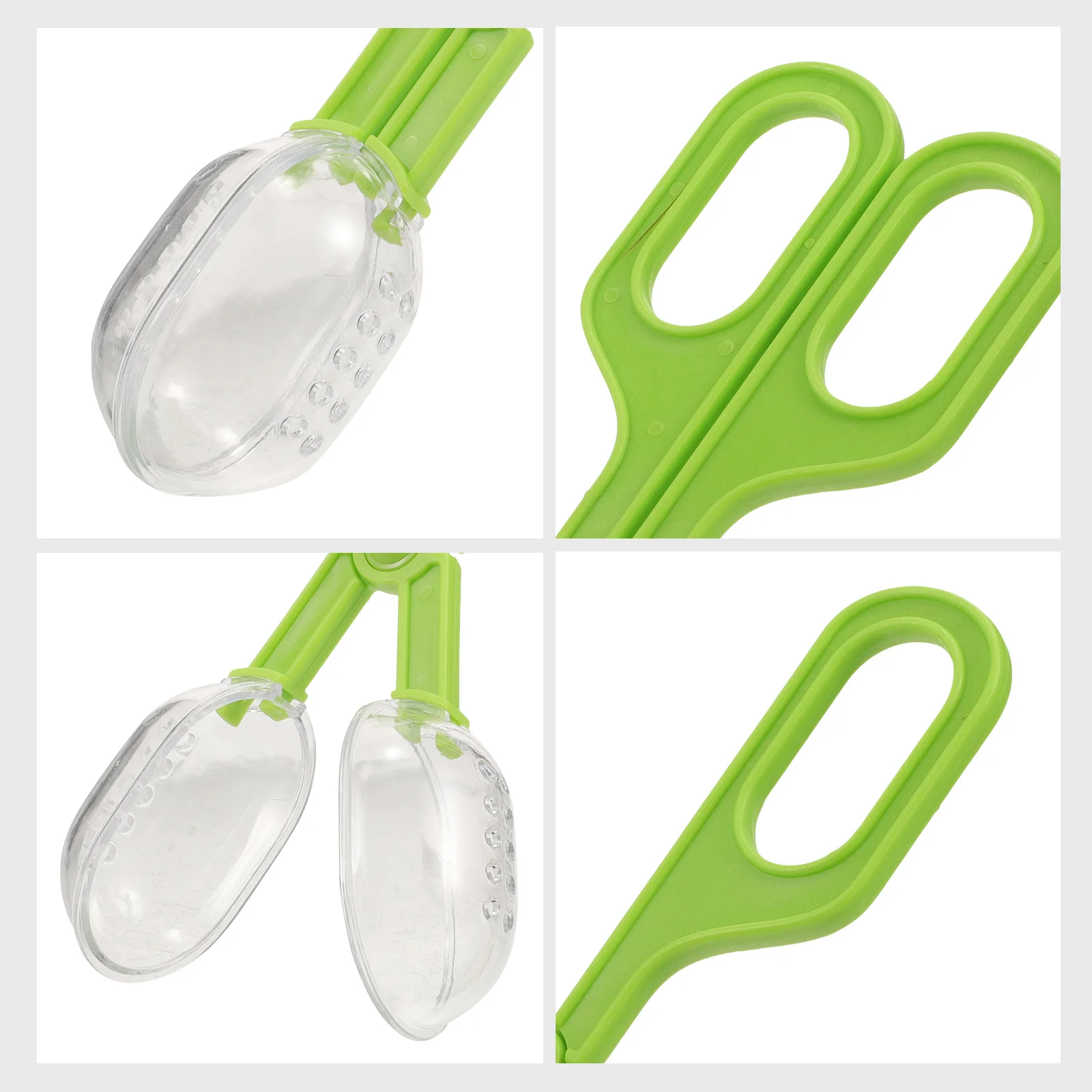 

Insect Cleaning Clamp Plastic Multi-Functional Clip For Reptile Feeding Scooper Cricket Balls Catcher Poop Cleaning Tool