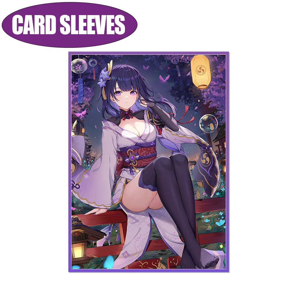60pcs Anime card sleeves General Lightning standard size is applicable to Pokemon PTCG Trading Cards Protective sleeves