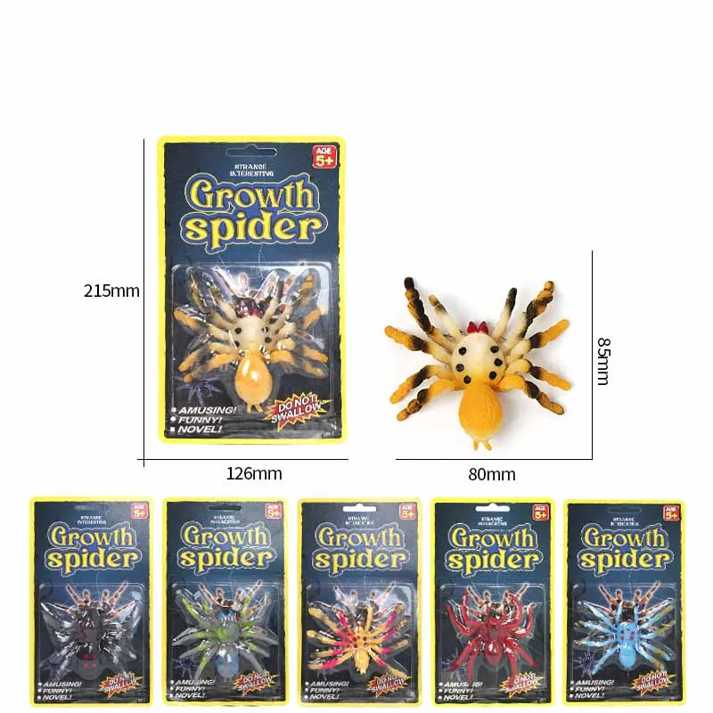 Crianças brinquedos de insetos cognitivos simulação aranha besouro lagarto modelo pode ser embebido na água para expandir criativo engraçado spoof brinquedos