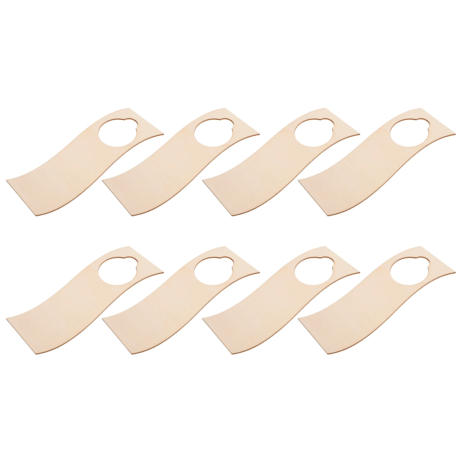

10Pcs Wooden Door Signs Blank Painting Hanging Plaques for Home Decor Creative Wood Pendant