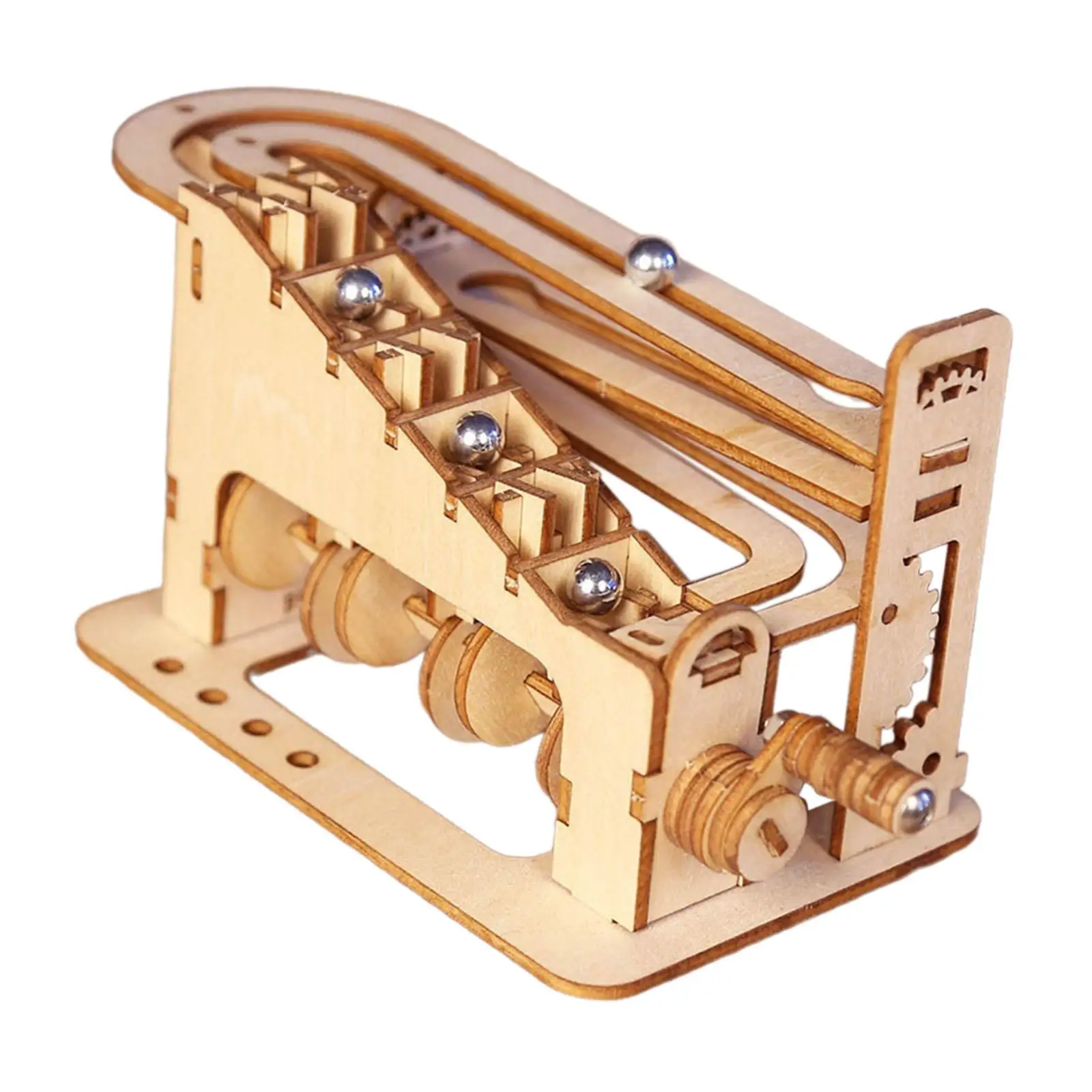 3D Wooden Puzzle Creative Hobbies Toy Self Assemble DIY Marble Run Wooden Craft for Teens Kids Adults Home Ornament Unique Gifts