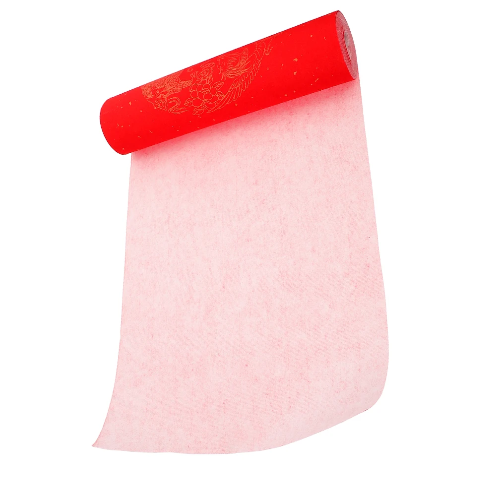 

Spring Festival Writing Paper Red Paper for Calligraphy DIY Craft and Festive Decoration Blank Scroll for Painting
