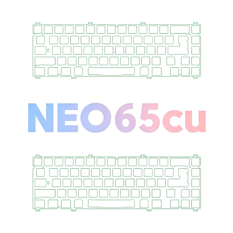 Neo65cu Keyboard Positioning Plate Customized Aluminum/Copper/Carbon/PEI/FR4/POM PCB Mount for Mechanical Keyboard Accessories