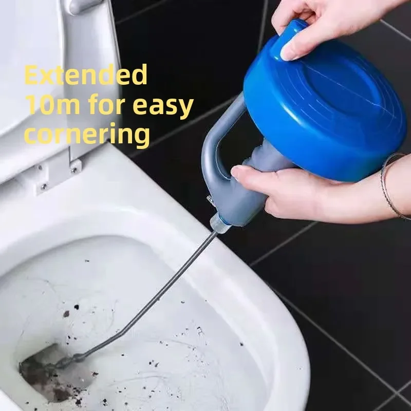 بالوعة المرحاض استنزاف Unblocker أنابيب الصرف الصحي المكبس نعرات 3-5 متر يده للتمديد الحمام أدوات تنظيف المطبخ