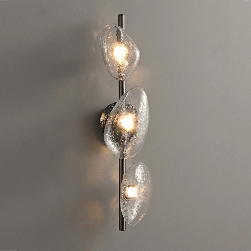 

Contemporary Frosted Glass Lustre Pendant Lamp with Wall Light Iron Brass Black Gold Circular Dimmable Ceilings