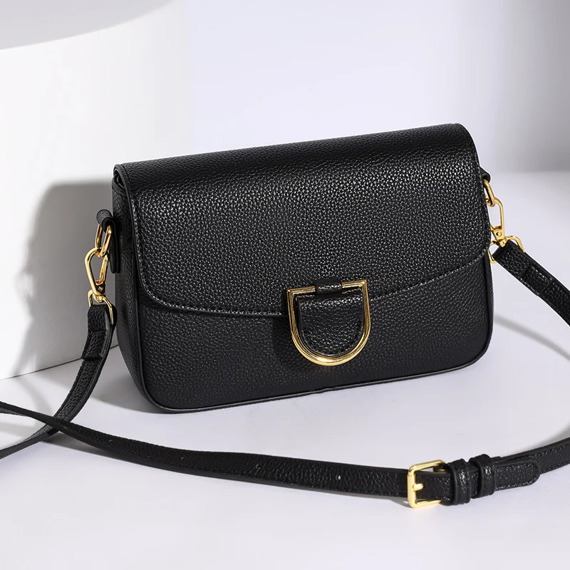 

100% cowhide Ladies' High-end and Exquisite Summer New Women's Messenger Bags Versatile Foreign Trade Crossbody Small Square Bag