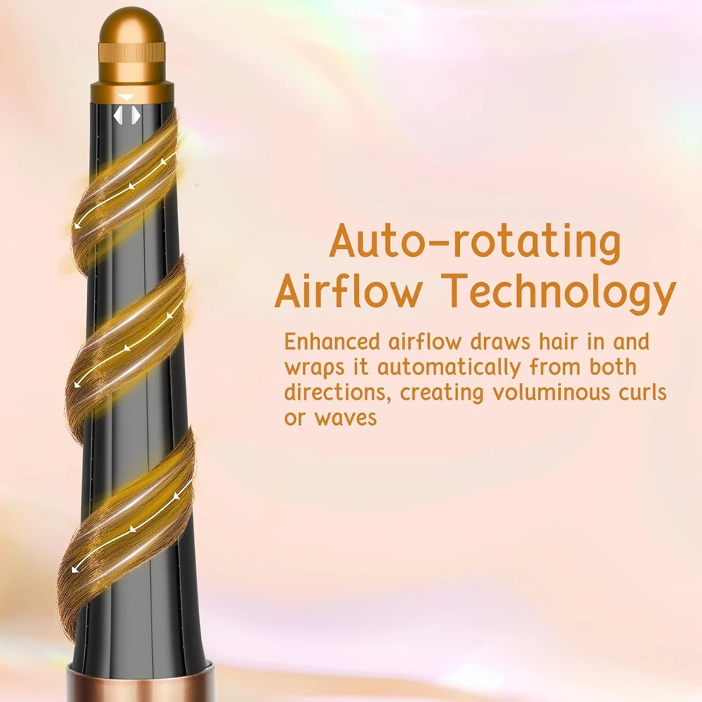 

A76G-Hair Styler Conical Barrel & Big Round Brush With Adapter For Dyson HD Series Hair Dryers