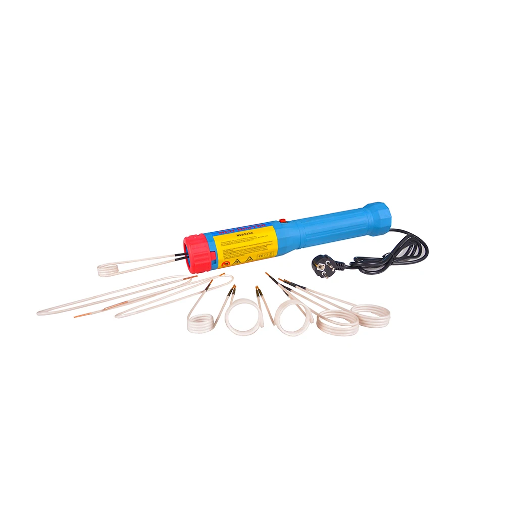 110V/220V 1100W Mini Flameless Magnetic Induction Heaters Car Bolt Remover Repair Tools with 3/8Coils