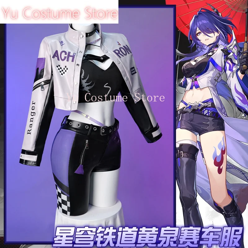 YuCostumeHonkai Star Rail Acheron Locomotive Suits Women Cosplay Costume Cos Game Anime Party Uniform Hallowen Play Role Clothes