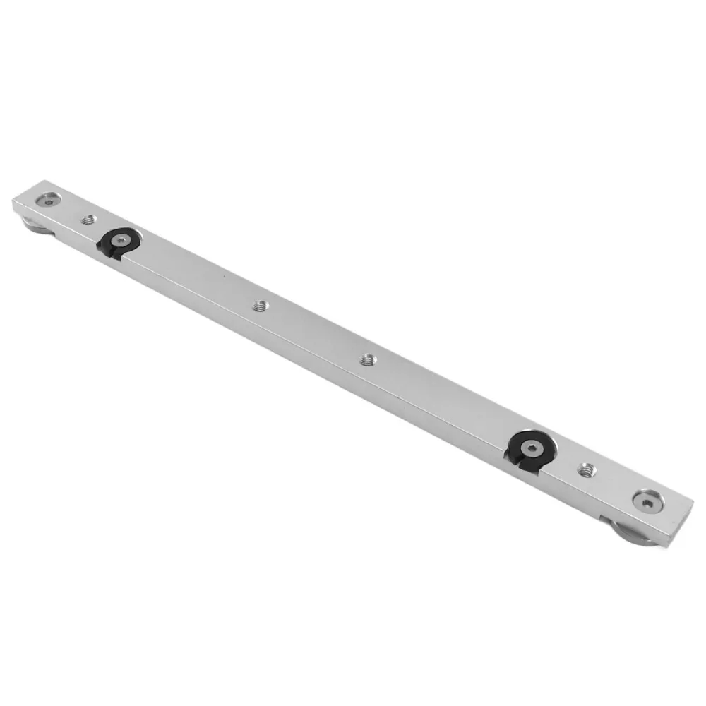 Sturdy Aluminium Alloy Miter Bar Rail Runner Silver Easy Clamping Sliding Miter Guide T-Slot Track Woodworking Tool