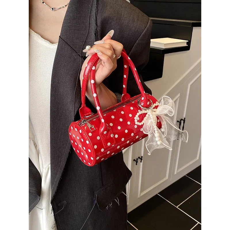 

New Model Korean Summer Handbag - Small Shoulder Bag for Women, High-End Polka Dot Crossbody Bag