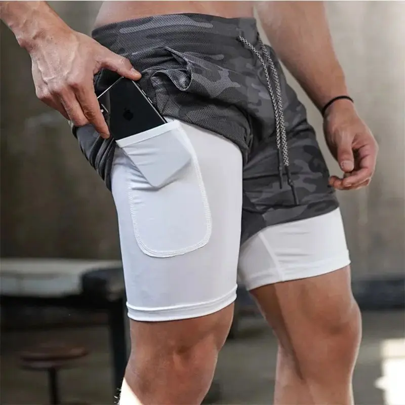 

Camouflage Running Shorts Men's Gym Sports 2in1 Q Citywalk Short Pants Polyester Fabric Winter Collection Fashionable Men's S...