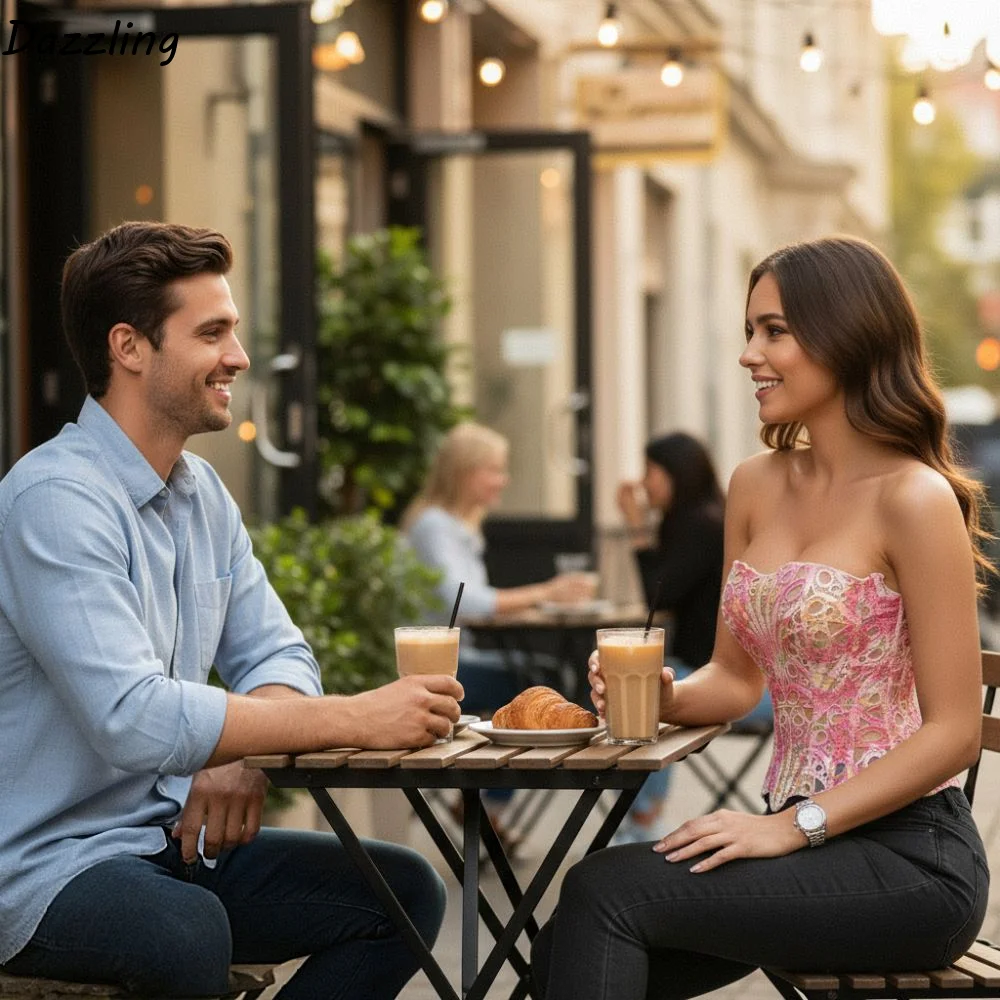 

Sweet Hollow Flower Lace Fishbone Shapewear Slim Fit Sleeveless Lace-up Corset Tummy Control Shapers Underwear for Women Party