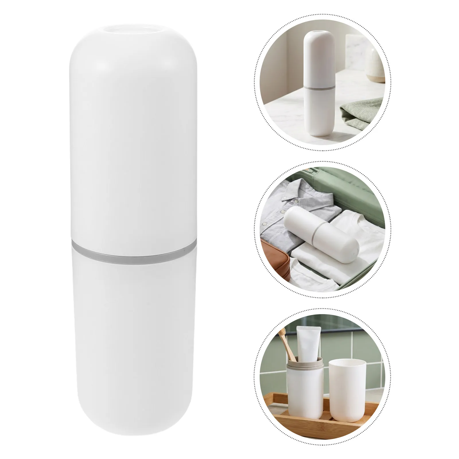 Travel Toothbrush Case Portable Holder Dust Proof Storage Cup Leak Proof Toothpaste Container Bathroom Organizer Travel