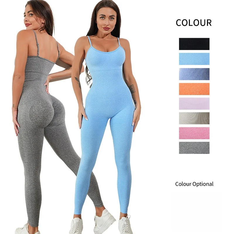 

Women's Tracksuit Gym Jumpsuit Leggings Set Sport Woman Outfit Suit for Fitness Running Sportswear Workout Yoga Wear Clothing