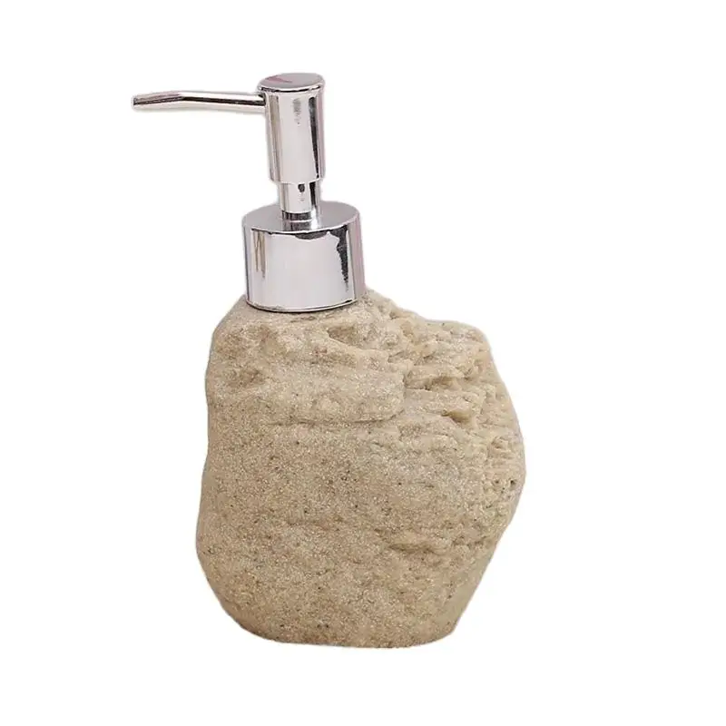 300ML Liquid Soap Dispensers Bathroom Soap Bottom Simulation  Stone Modeling Sub Bottling Hand Sanitizer Shampoo Body Wash