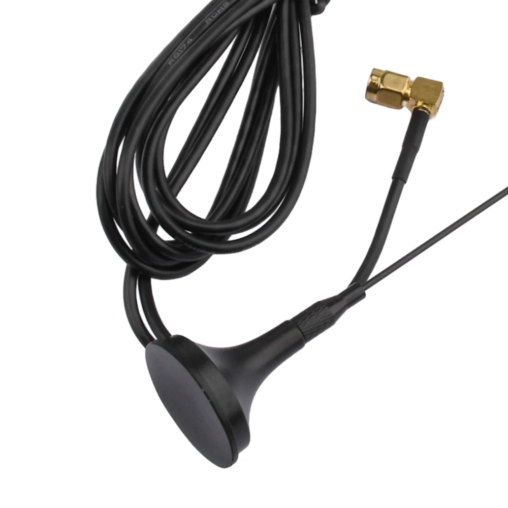 Antena magnética de 433-860MHz 900-1800MHZ, conector macho recto SMA de alta ganancia externo para antena enrutadora GSM/GPRS 3M