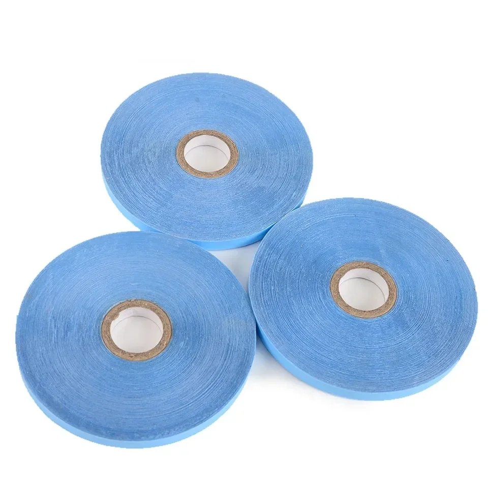 

Hair SystemsTape For Lace Front Blue Double Sided Wig Tape For Hair Extensions 1cm 36 yard Width Adhesive Tape Wig Styling Tools