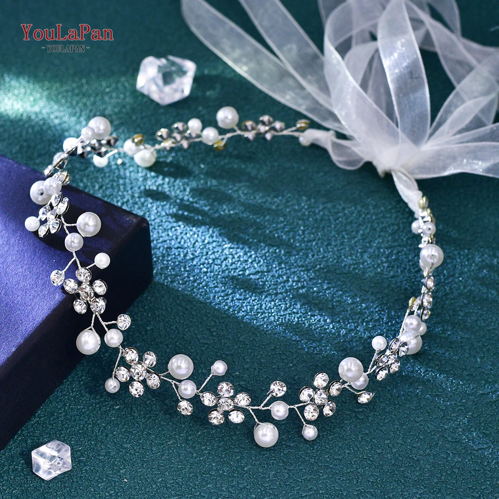 YouLaPan Silver Color Rhinestone Pearl Waists Chain Acccessories Bride Dress Belt Minimally designed Women's Belts SH730