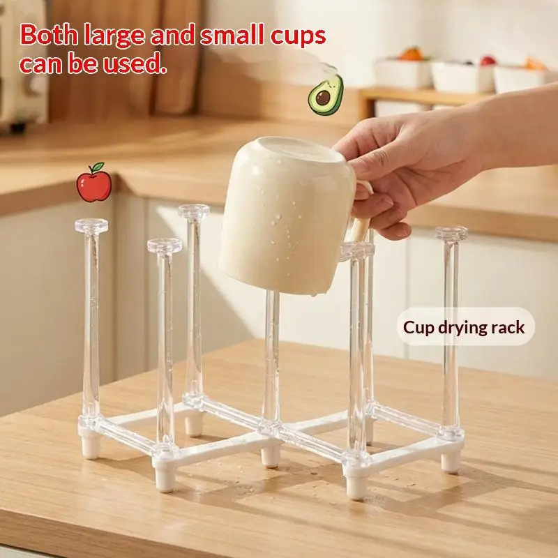 Pluvon Collapsible Retractable Metal Drying Rack For Water Bottles Jars Cups Organizer Space Saver