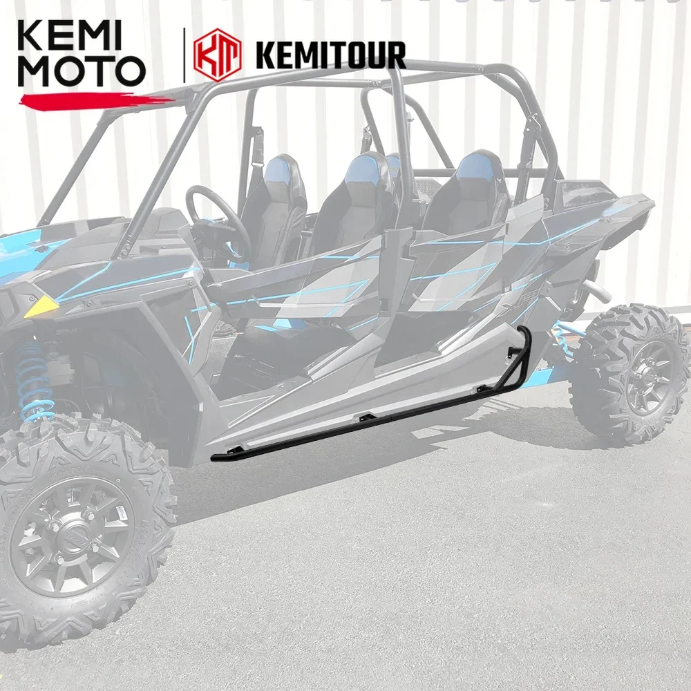 

KEMIMOTO Nerf Bars Rock Sliders Compatible with Polaris RZR XP4 1000/4 Turbo 2014-2023 4 Steel Side Steps Nerf Bars Tree Kickers