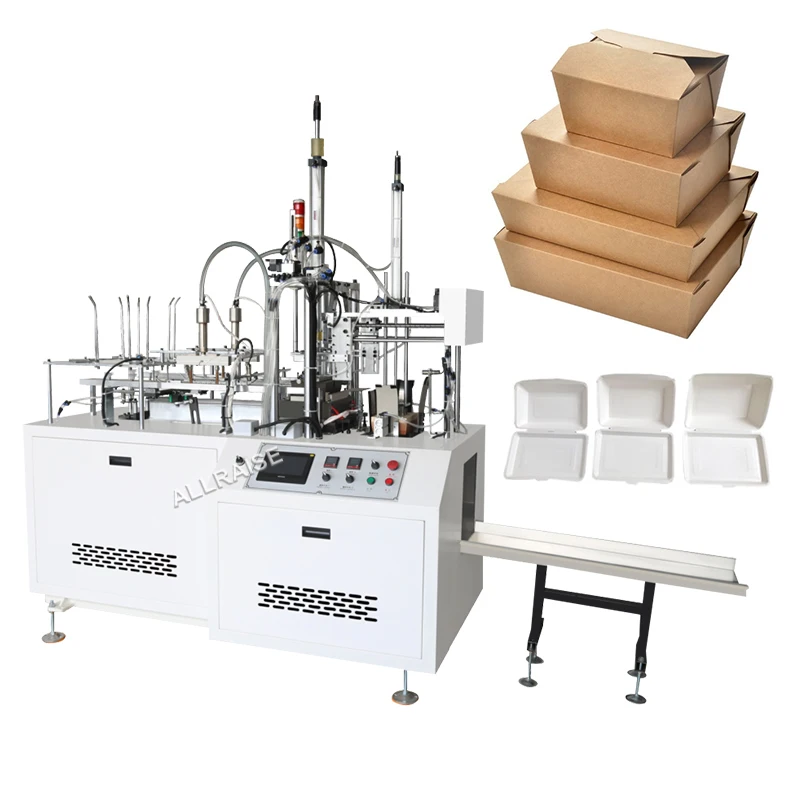 Fully automatic pizza box making machine, food fast food carton forming machine